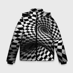 Зимняя куртка для мальчиков 3D Геометрическая объёмная композиция Авангард