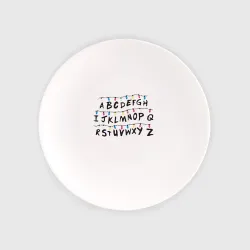 Тарелка Stranger things alphabet