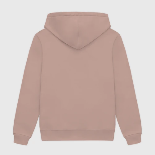 Женская толстовка хлопок с принтом Stranger things alphabet, вид сзади #1