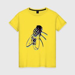 Муха Fly – Женская футболка хлопок с принтом купить со скидкой в -20%