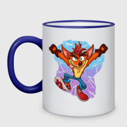 Crash Bandicoot - It's About Time – Кружка двухцветная с принтом купить