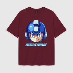 Женская футболка Oversize хлопок texturе Mega Man - Rockman
