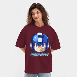 Женская футболка Oversize хлопок texturе Mega Man - Rockman - фото 2
