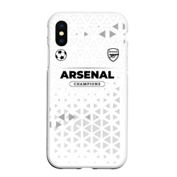 Чехол для iPhone XS Max матовый Arsenal Champions Униформа