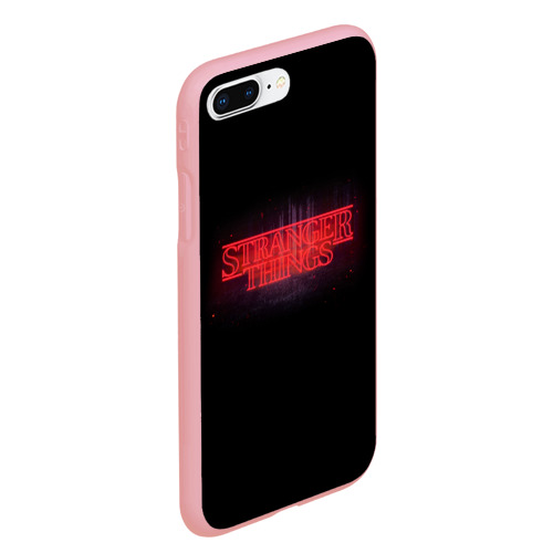 Чехол для iPhone 7Plus/8 Plus матовый с принтом С логотипом Stranger Things, вид сбоку #3