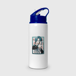 Бутылка для воды с трубочкой Hatsune Miku Drain