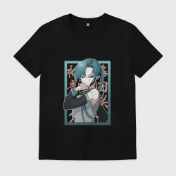 Мужская футболка хлопок Hatsune Miku Drain
