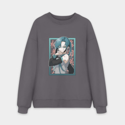 Мужской свитшот oversize без начеса хлопок Hatsune Miku Drain