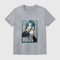 Мужская футболка хлопок Hatsune Miku Drain