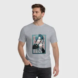 Мужская футболка хлопок Hatsune Miku Drain - фото 2