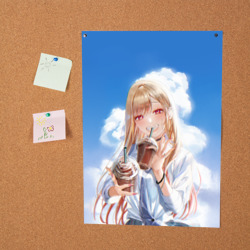 Постер Марин Китагава с молочным коктелем - фото 2