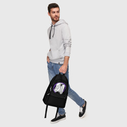Рюкзак с принтом Аня Форджер Гамма Эмоций для любого человека, вид спереди №5. Цвет основы: белый