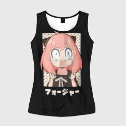 Женская майка 3D Anya Forger Иероглифы