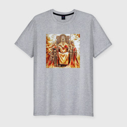 Мужская футболка хлопок Slim Верховный бог Сварог