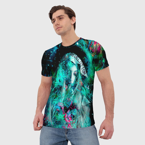 Мужская футболка 3D с принтом Revelation Moon, фото на моделе #1