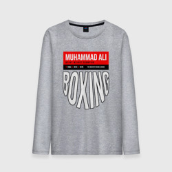 Мужской лонгслив хлопок Мухаммед Али - легенда мирового бокса