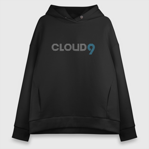 Женское худи Oversize хлопок Cloud9 Summer9 2022-23, цвет черный