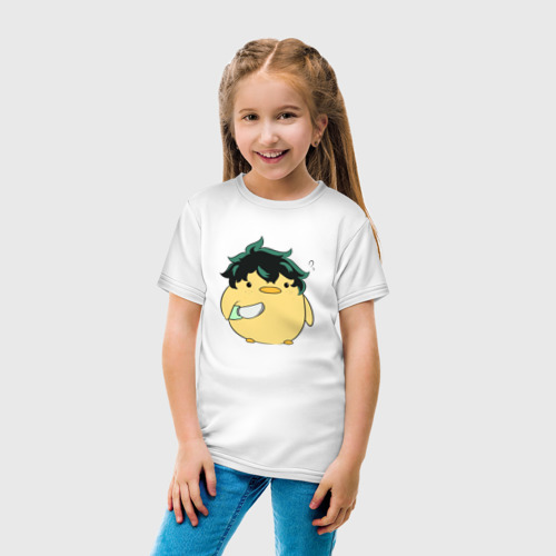 Детская футболка хлопок с принтом Опасный Мидория | My Hero Academia, вид сбоку #3