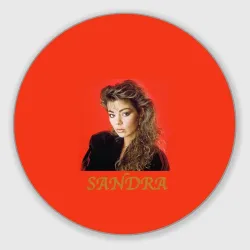 Круглый коврик для мышки Звёзды 80-х Sandra