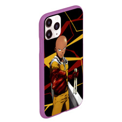 Чехол для iPhone 11 Pro Max матовый One Punch Man - Сайтама-аниме - фото 2