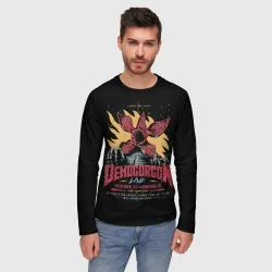 Мужской лонгслив 3D Stranger Things Demogorgon - фото 2