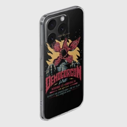 Чехол для iPhone 16 Pro Max силиконовый с защитой камеры Stranger Things Demogorgon - фото 2