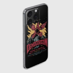 Чехол для iPhone 16 Pro силиконовый с защитой камеры Stranger Things Demogorgon - фото 2