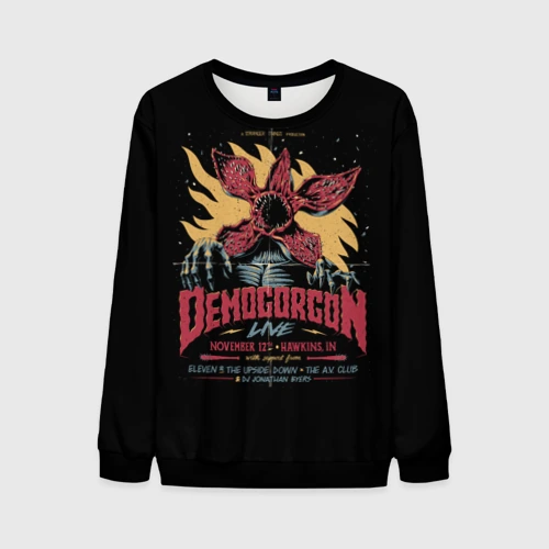 Мужской свитшот 3D Stranger Things Demogorgon