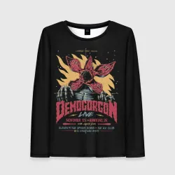 Женский лонгслив 3D Stranger Things Demogorgon