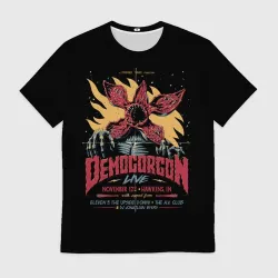 Мужская футболка 3D Stranger Things Demogorgon