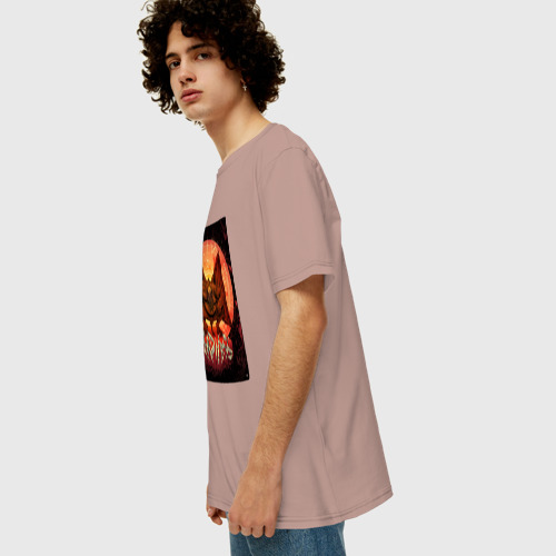 Мужская футболка хлопок Oversize с принтом The Call of Madness, вид сбоку #3