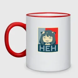Кружка двухцветная Anya "heh" - Spy x Family