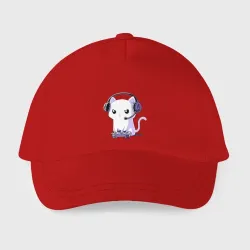 Детская бейсболка Котёнок игроман The kitten is a gamer - фото 2