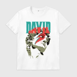 Мужская футболка хлопок Давид Bowie