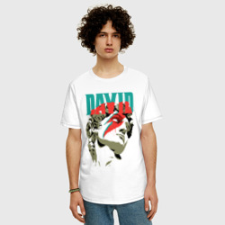 Мужская футболка хлопок Oversize Давид Bowie - фото 2