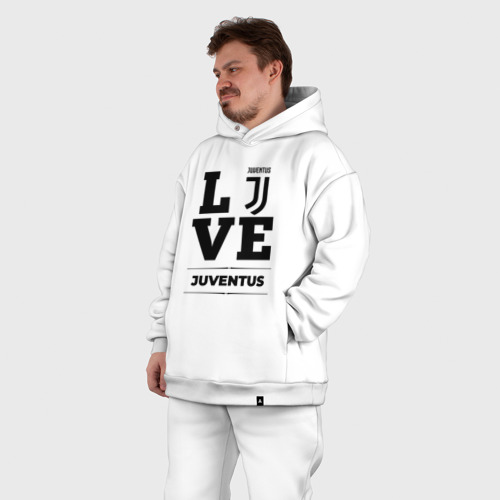 Мужской костюм oversize хлопок с принтом Juventus Love Классика, фото #5
