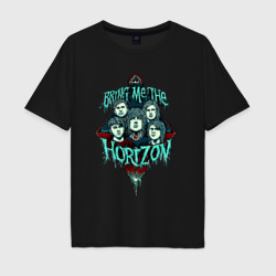 Мужская футболка хлопок Oversize Bring Me the Horizon, постер