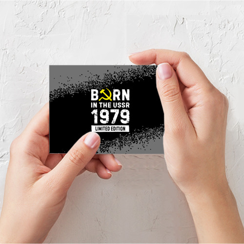 Поздравительная открытка Born In The USSR 1979 year Limited Edition, цвет белый - фото 3