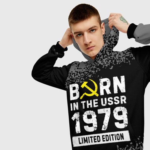Мужская толстовка 3D Born In The USSR 1979 year Limited Edition, цвет черный - фото 5
