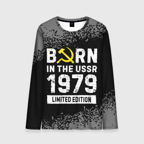 Мужской лонгслив 3D Born In The USSR 1979 year Limited Edition, цвет 3D печать