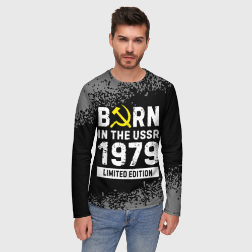 Мужской лонгслив 3D Born In The USSR 1979 year Limited Edition, цвет 3D печать - фото 3