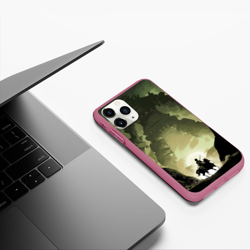Чехол для iPhone 11 Pro матовый с принтом Всадник против гиганта, фото #5