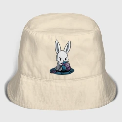 Детская панама хлопок Зайчонок обнял клубки The bunny hugged the balls