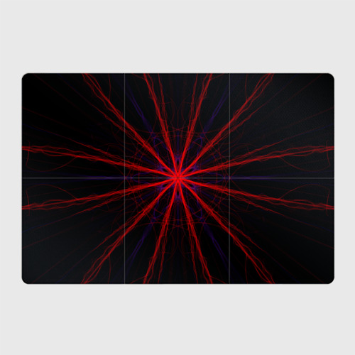 Магнитный плакат 3Х2 Красный эфир - абстракция