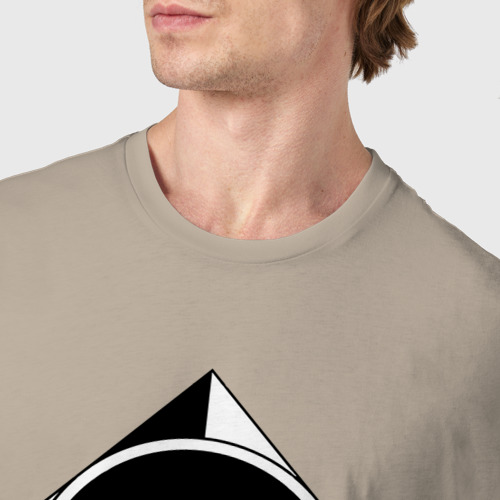 Мужская футболка хлопок Spy x Family Logo, цвет миндальный - фото 6