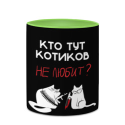 Кружка с полной запечаткой Кто тут котиков не любит - фото 2