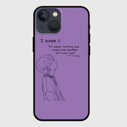 Чехол для iPhone 13 mini I purple u - Taehyung BTS