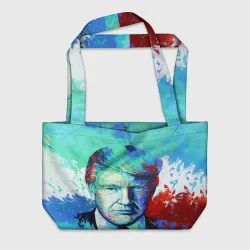 Пляжная сумка 3D Дональд Трамп арт