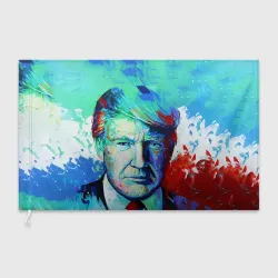 Флаг 3D Дональд Трамп арт