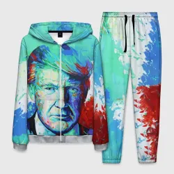 Мужской костюм 3D Дональд Трамп арт